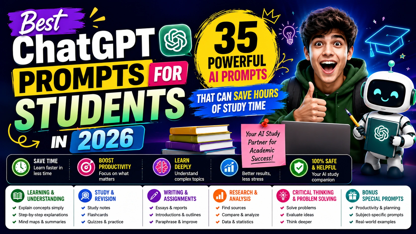Best ChatGPT Prompts for Students in 2026