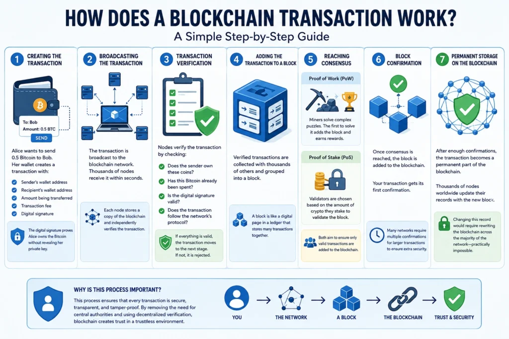 Blockchain Transaction Work?