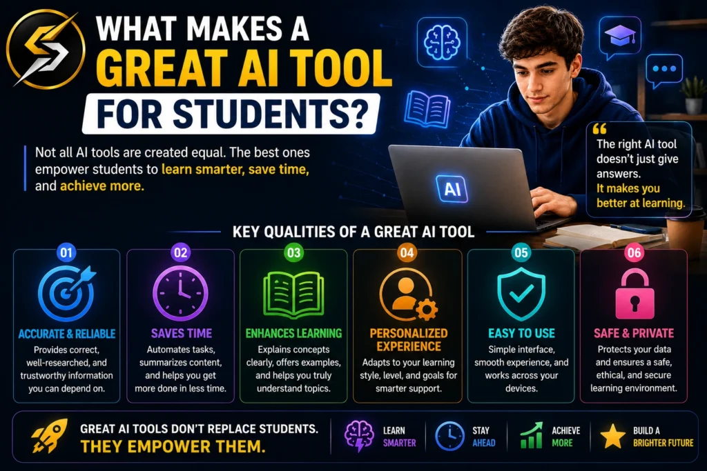 What Makes a Great AI Tool for Students?