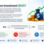 Step-by-step financial metrics visualization using StormNex ROI calculator online tool.